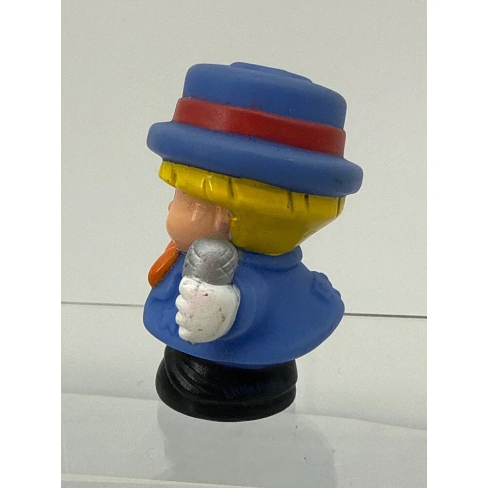 Fisher Price Little People Eddie Circus Ringmaster Figure Microphone Frog Vintag